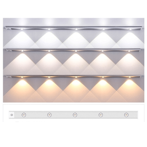 Lively® Argent / 30 cm Éclairage Premium LED avec capteur de mouvement